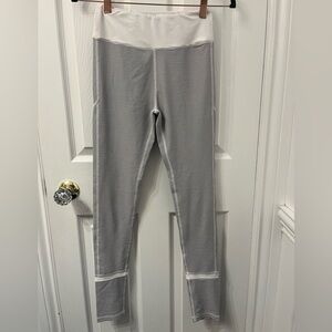 All Fenix-Black and White Striped Leggings